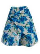 Matchesfashion.com Jil Sander - Floral Wrap Scarf - Womens - Blue