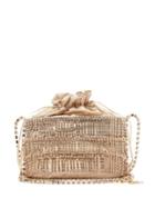 Matchesfashion.com Rosantica - Ginger Crystal-embellished Cage Shoulder Bag - Womens - Gold