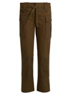 Alexander Mcqueen Patch-pocket Straight-leg Cotton-twill Trousers