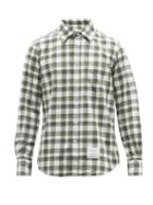 Mens Rtw Thom Browne - Check Cotton-flannel Shirt - Mens - Green