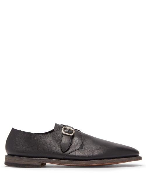 Matchesfashion.com O'keeffe - Monk-strap Leather Shoes - Mens - Black