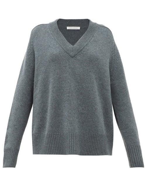 Matchesfashion.com Extreme Cashmere - No.124 Vital Stretch Cashmere Sweater - Womens - Khaki