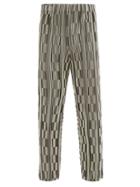 Matchesfashion.com Homme Pliss Issey Miyake - Striped Technical-pleated Suit Trousers - Mens - Navy