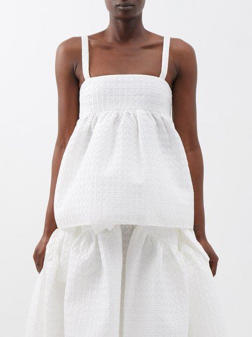 Cecilie Bahnsen - Josie Bandeau Matelass Cami Top - Womens - White