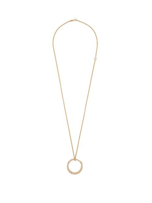 Matchesfashion.com Gucci - Ouroboros 18kt Gold & Diamond Necklace - Womens - Gold