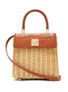 Matchesfashion.com Sparrows Weave - The Classic Leather And Wicker Bag - Womens - Tan Multi