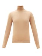 Matchesfashion.com Jil Sander - Roll-neck Cashmere-blend Sweater - Womens - Camel