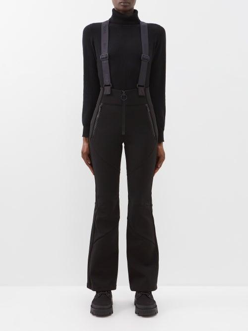 Holden - High-waist Flared Softshell Ski Trousers - Womens - Black