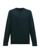 Matchesfashion.com Cobra S.c. - Crew Neck Wool Sweater - Mens - Dark Green