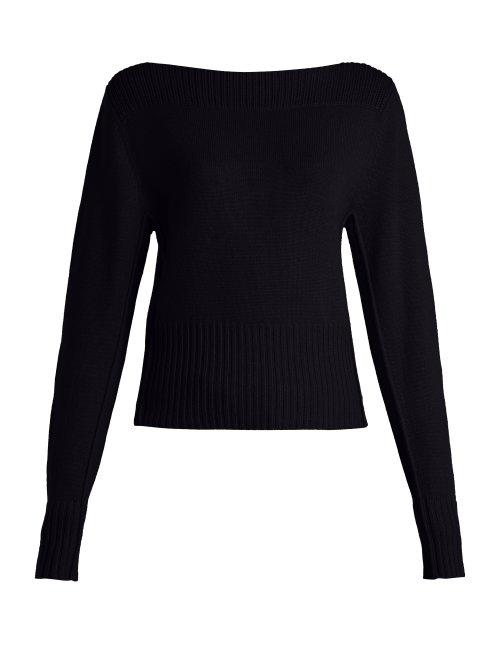 Matchesfashion.com Chlo - Boat Neck Cashmere Sweater - Womens - Navy