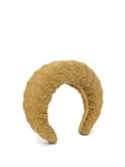 Matchesfashion.com Flapper - Edvige Lam-mesh Headband - Womens - Gold