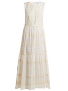 Redvalentino Ric-rac Trimmed Cotton Dress