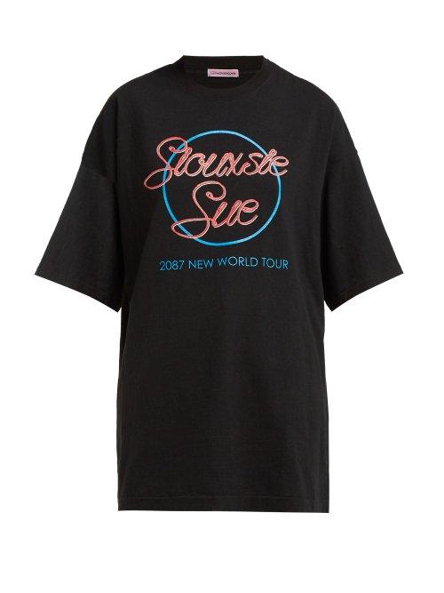 Matchesfashion.com Undercover - Siouxsie Sioux Cotton Jersey T Shirt - Womens - Black