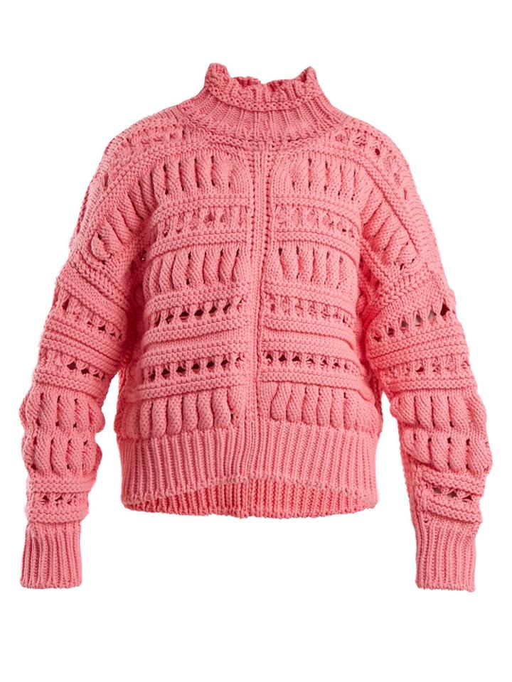 Isabel Marant Zoe Chunky-knit Cotton-blend Sweater