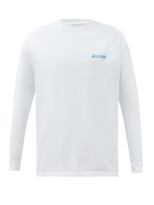 Jacquemus - Gelo Cotton-jersey Long-sleeved T-shirt - Mens - White