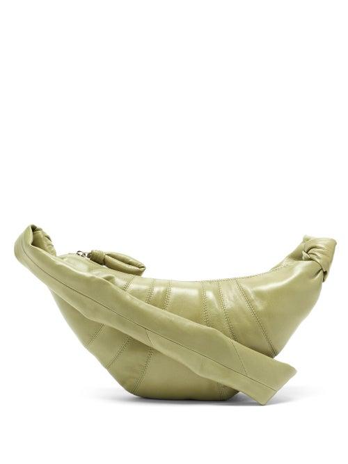 Matchesfashion.com Lemaire - Croissant Small Leather Bag - Womens - Light Green