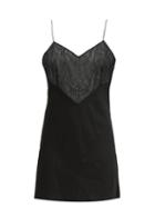 Matchesfashion.com Marina Moscone - Lace Panelled Satin Camisole - Womens - Black