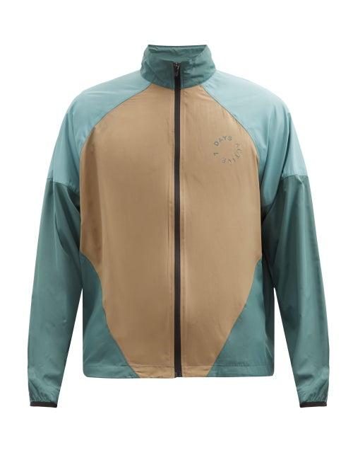 Matchesfashion.com 7 Days Active - Colour-block Zipped Running Jacket - Mens - Green