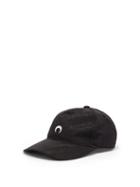 Matchesfashion.com Marine Serre - Logo-embroidered Moir Baseball Cap - Mens - Black
