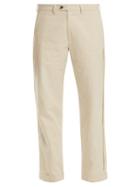 Matchesfashion.com Jupe By Jackie - Ebeko Embroidered Mid Rise Cotton Trousers - Womens - Cream
