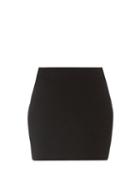 Matchesfashion.com Gauge81 - Fasnia Ribbed Stretch-knit Mini Skirt - Womens - Black