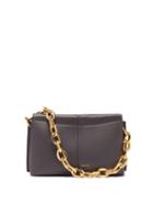 Matchesfashion.com Wandler - Carly Mini Chunky-chain Leather Shoulder Bag - Womens - Dark Grey