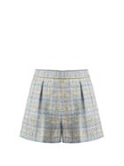 Miu Miu Mid-rise Wool-blend Tweed Shorts