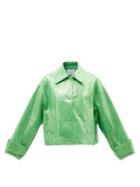 Stand Studio - Charleen Faux-leather Jacket - Womens - Green