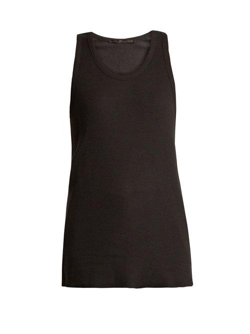 Matchesfashion.com Haider Ackermann - Katz Scoop Neck Jersey Tank Top - Womens - Black
