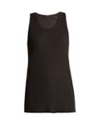Matchesfashion.com Haider Ackermann - Katz Scoop Neck Jersey Tank Top - Womens - Black