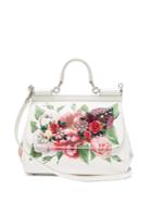 Dolce & Gabbana Sicily Crystal-embellished Dauphine-leather Bag