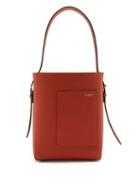Matchesfashion.com Valextra - Bucket Small Saffiano Leather Bag - Womens - Orange