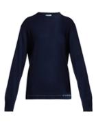 Prada Cashmere Intarsia-logo Sweater