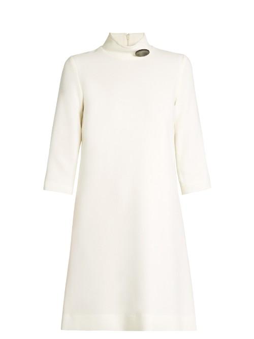 Goat Cupid Button-detail Dress