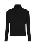 Vince Cut-out Shoulder Roll-neck Wool Sweater