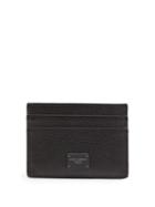 Matchesfashion.com Dolce & Gabbana - Logo-print Grained-leather Cardholder - Mens - Black