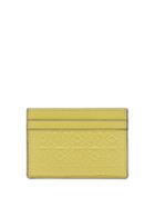 Loewe - Anagram-debossed Leather Cardholder - Womens - Yellow
