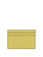 Loewe - Anagram-debossed Leather Cardholder - Womens - Yellow