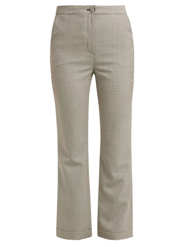 Alexachung Houndstooth Wool-blend Trousers