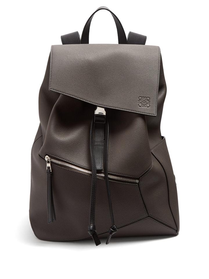 Loewe Puzzle Grained-leather Backpack