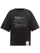 Mihara Yasuhiro - Logo-print Cotton-jersey T-shirt - Mens - Black