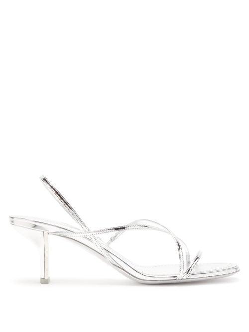 Matchesfashion.com Nicholas Kirkwood - Leelo Metallic Leather Sandals - Womens - Silver