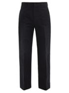 Matchesfashion.com Gucci - Cat-embroidered Cotton Trousers - Mens - Black