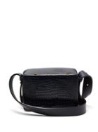 Matchesfashion.com Lutz Morris - Maya Crocodile Effect Leather Shoulder Bag - Womens - Navy