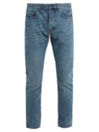 Saint Laurent Slim-leg Logo-embroidered Jeans