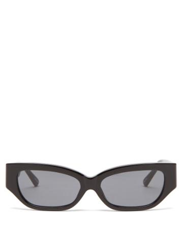 The Attico - X Linda Farrow Venessa Cat-eye Sunglasses - Womens - Black