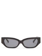 The Attico - X Linda Farrow Venessa Cat-eye Sunglasses - Womens - Black