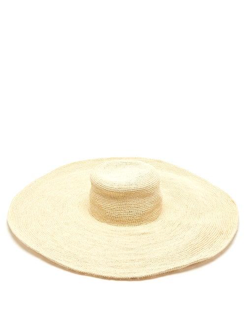 Matchesfashion.com Greenpacha - Mallorca Straw Wide Brim Hat - Womens - White