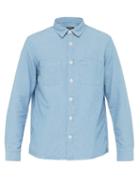 Matchesfashion.com A.p.c. - David Cotton Chambray Shirt - Mens - Navy