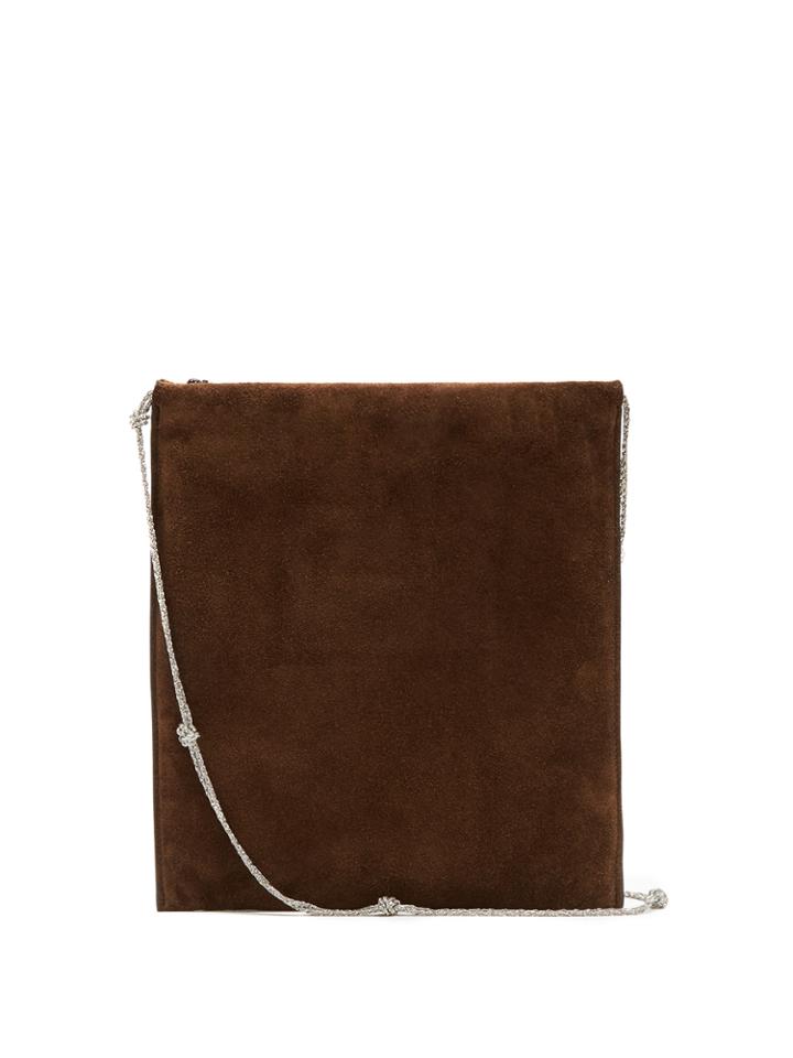 The Row Medicine Large Suede Shoulder Bag